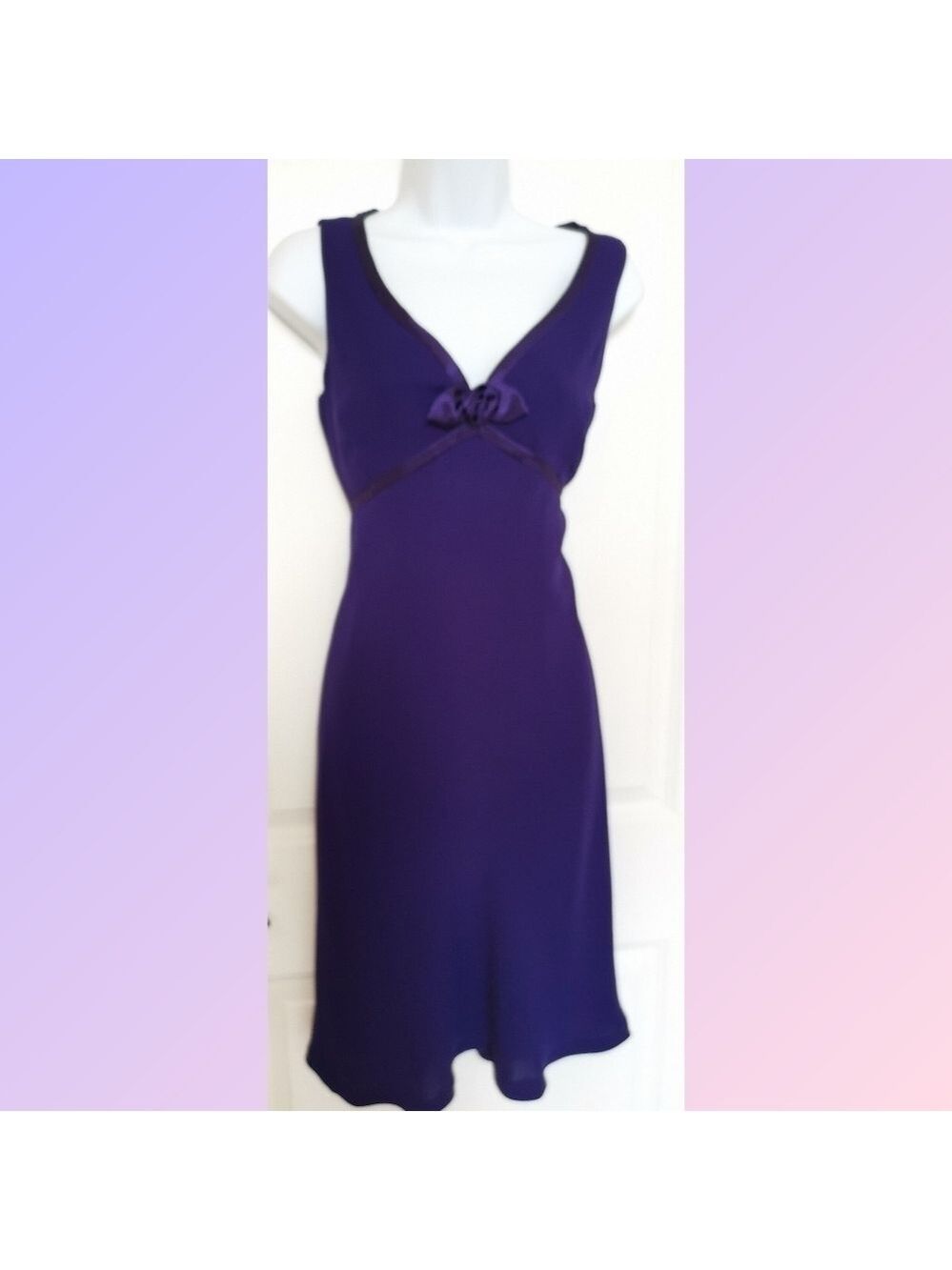 NWOT Evan Picone Royal Purple Dress Size 4